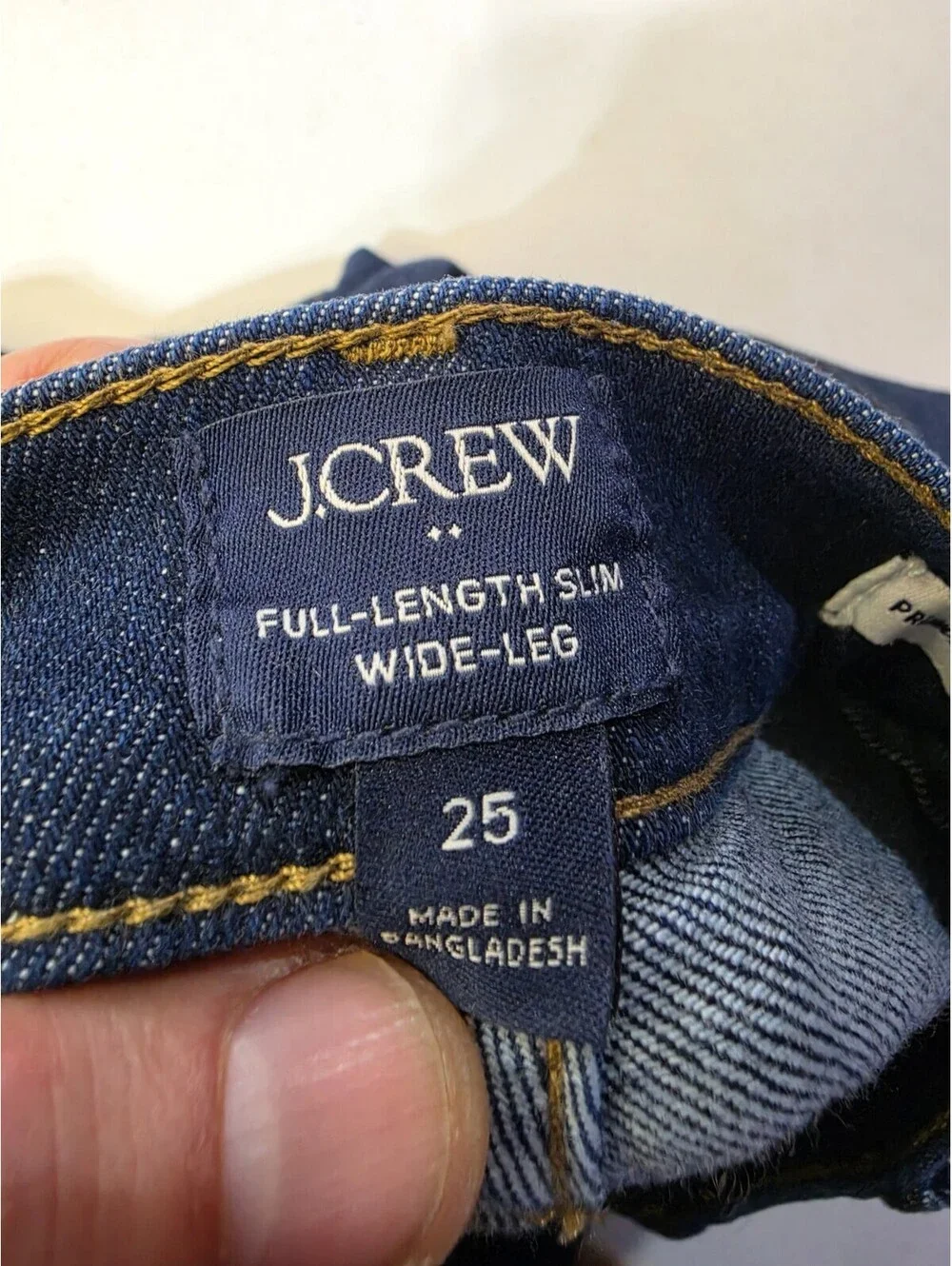 J.CREW Women's Slim Fit High Rise Wide-Leg Dark Wash Stretch Blue Jeans 4-Pkt - Picture 9 of 11